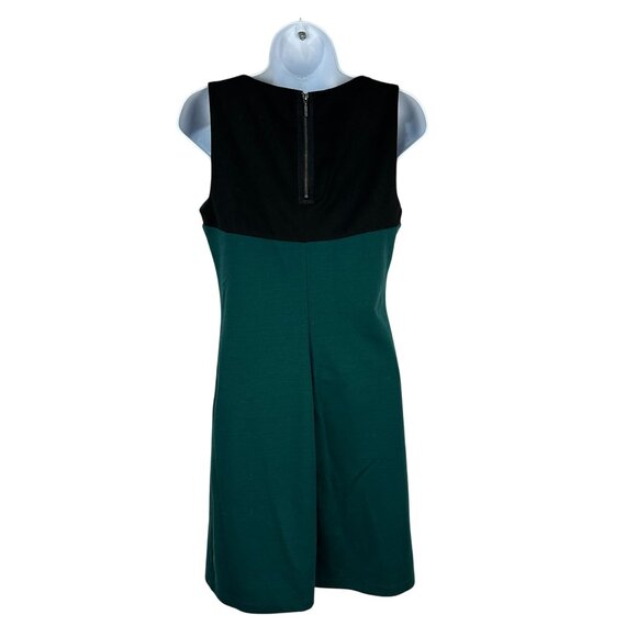 Green And Black Sleeveless Sheath Dress Apt 9 Size XS Color Block Style - Picture 2 of 5